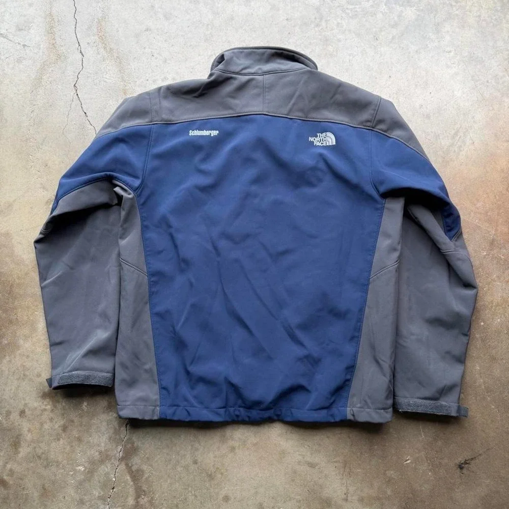 The North Face blue wind stopper fleece jacket size L